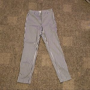 Navy blue stripes dress pants